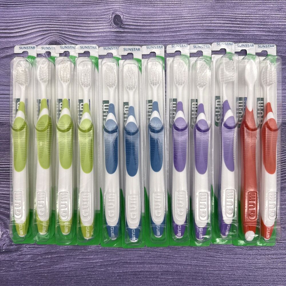 12 Sunstar GUM 495 Technique Ultra Soft Compact Toothbrushes BEST PRICE ONLINE!!